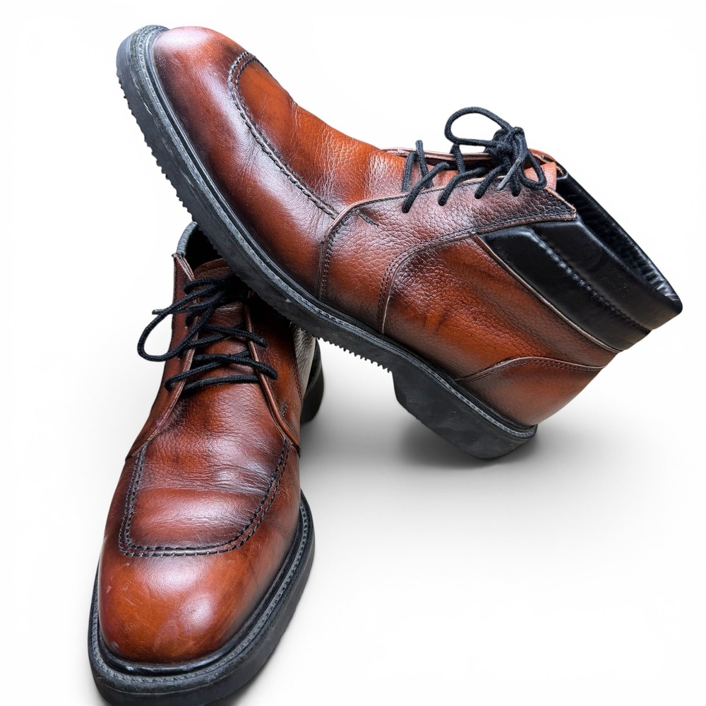 Red Wing Shoes 9347 Mens Brown Leather Moc Toe Chukka Boots Size 11 B Vintage